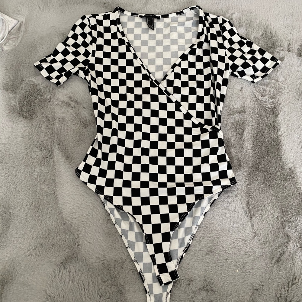 Forever 21 checkered bodysuit🧡